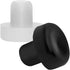 Swivel Rocker Chair 1/2" Nylon Stem Bumper Outdoor Furniture Floor Protector Feet - 25 Pack - Black...