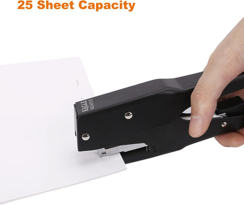 Eagle Handheld Plier Stapler, Effortless Desktop Stapler, All-Metal Construction, 25-Sheet Capacity, Hand Stapler with Quick Load Mechanism, Compa...