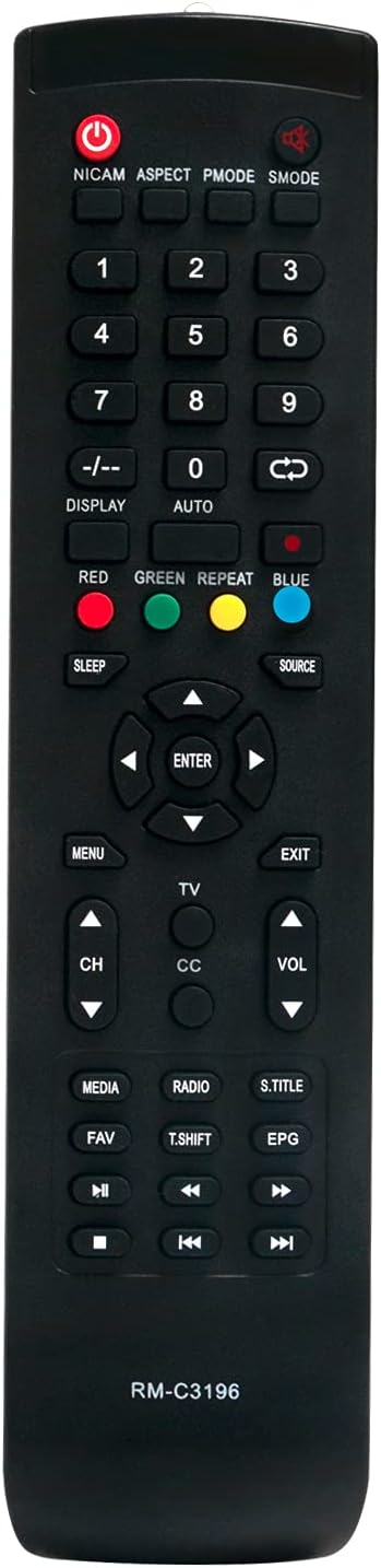 RM-C3196 Replaced Remote Control for JVC TV...