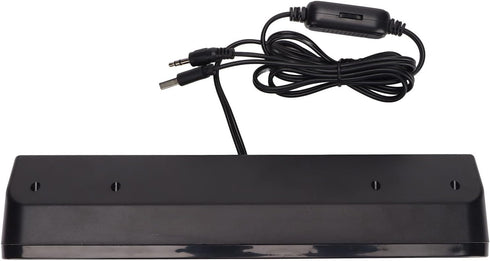 Portable HiFi Sound Wired Computer Sound Bar, USB Powered 3.5mm Audio Jack 60Hz-20kHz Speaker for Desktop, Laptops, Phones, Tablets, Xbox, Noteboo...