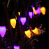 C7 Halloween String Lights - 50 LED 24Ft Smooth Bulb Orange Purple Lights - Extendable 8 Modes Fairy Halloween Lighting for Outdoor Garden Yard Ho...