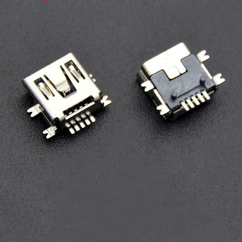 10 Pcs Mini USB Type B Female Port 5-Pin 180 Degree SMD SMT PCB Jack Socket...