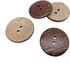 150 pcs 1 inch New Thick Coconut Shell 2 Holes Button Coconut Shell Buttons for Crafts Sewing Decorations...