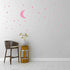 Moon and Stars Wall Decal Vinyl Sticker, Removable Children Kids Art DIY Sticker Mural for Boy Girls Baby Room Decoration Good Night Nursery Wall ...