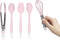 Country Kitchen Set of Five Pink and Gunmetal Silicone MINI Kitchen Utensil Set...