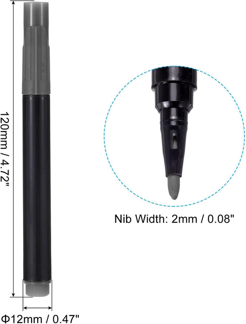 PATIKIL Dry Erase Marker Pens, 10 Pack Orange+Gray Ink Fine Point Low Odor Whiteboard for Office Home Classroom, Black...