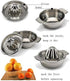 Stainless Steel Lemon Squeezer,Juicer with Bowl Container for Oranges Lemons Fruit Home Made Juice in Kitchen...
