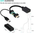 Hd to dp Cable Converter Adapter HDMI to DisplayPort Adapter with USB Power 4k for PC Laptop HDMI Male to DP Female Adapter Compliant with Xbox On...