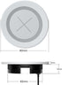 Desk Wireless Charger, JE Make IT Simple 15W Fast Charging Station Desktop Grommet Sleek Invisible Power Charging Pad, for iPhone 15, Samsung, Air...