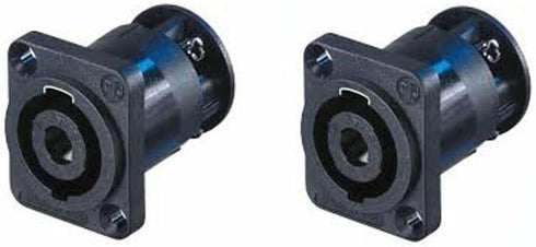(2) Two Neutrik NL4MP-ST Female SpeakON 4 Pole Panel Mount w/Screw Terminals...