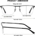 EYECEDAR Blue Light Blocking Reading Glasses for Men Computer Eyeglasses Metal Half Frame Spring Hinges 5 Pack Readers 2.00...