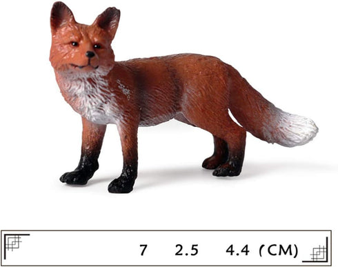 Toddmomy Fox Toy Figurine 3Pcs Animal Toys Plastic Fox Toys Wild Animal Figure Jungle Animal Fox Playset Cake Topper Fox Party Favors Educational ...