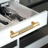 2 Pack 3 3/4 Inch 96 mm Gold Knurled Cabinet Handles Cabinet Pulls Aluminum Handles Drawer Pulls Oxidation Finish with Diamond Pattern 5" Length (...