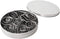 24-Piece Stainless Steel Mini Geometric Shaped Cookie Biscuit Cutter Set Square Heart Triangle Round Flower Star Baking Metal Molds to Cut Out Pas...