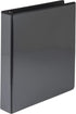 Samsill Economy 1.5 Inch 3 Ring Binder, Made in The USA, Round Ring Binder, Customizable Clear View Cover, Black, (18550)...