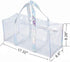 Clear Tote Bag Transparent Bag Stadium Approved Travel Gym See Through Toiletry Bag for Women...