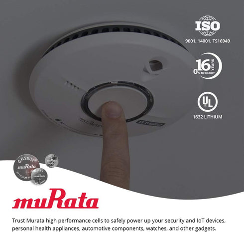 Murata CR1620 Battery DL1620 ECR1620 3V Lithium Coin Cell (20 Batteries)...