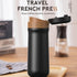 Classic Portable French Press Coffee Mug 12 oz with Carry Loop, Stainless Steel French Press Coffee Maker, BPA Free Great for Camping and Travel...