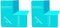SureCorner 2.0 Sloped Corner Flashing for Windows - Pack of 2 to Fit with 1 Window, Teal...