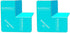 SureCorner 2.0 Sloped Corner Flashing for Windows - Pack of 2 to Fit with 1 Window, Teal...