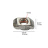 30 Series 1/4"-20 Threaded Standard Steel Drop in T-Nut, Drop in T-Nuts Accessory Hardware Nuts for 30 Series Aluminum Extrusion Profiles Rail, 20...