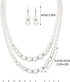 Unicra 1920s Gatsby Pearl Jewelry Set Vintage Crystal Bride Necklace Earrings Set Silver Pearl Multilayer Bridal Necklace Jewelry Accessories for ...