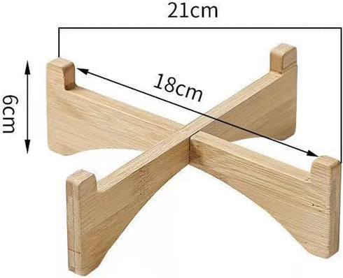 lasenersm 1 Piece Flower Display Stand Wooden Flower Pot Holder Flower Pot Display Stand Planter Stand Wooden Stool Riser Small Potted Stand Plant...
