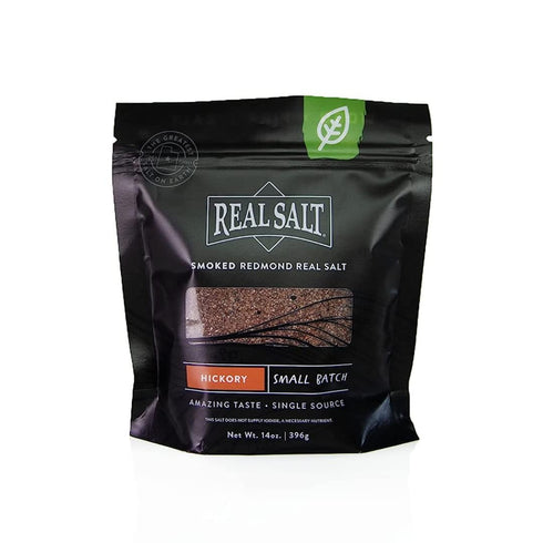 REDMOND Real Salt Hickory Smoked Salt, 14 oz pouch...