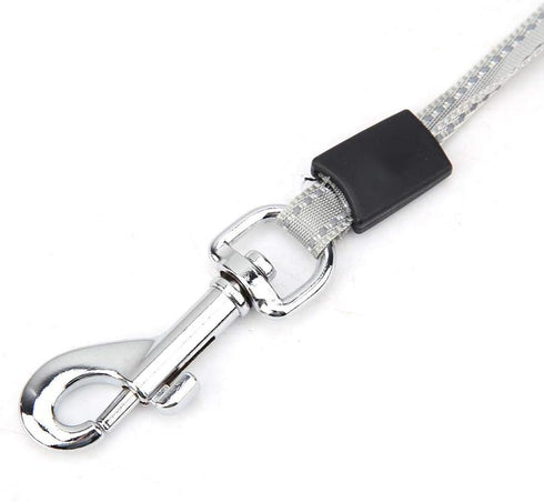 Retractable Dog Pet Leash - Heavy Duty Pet Rope Nylon Reflective Tape(Light blue)...