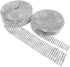 BTSD-home 20Yards Rhinestone Ribbon Roll Diamond Ribbon for Crafts, Cake, Birthday Decorations, Wedding, Baby Shower Event and Arts 2 Rolls (Silve...
