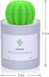 USB Cool Mist Humidifier,Mini Size Cactus Humidifier Ultra-Quiet Operation for Office Home Bedroom Baby Room 280ML 50ml/h(Grey)...