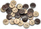 PEPPERLONELY Brand 100PC Brown Coconut Shell Buttons 2 Hole Scrapbooking Sewing Buttons 15mm (5/8 Inch)...
