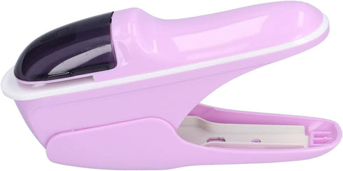 Stapler, paper stapler without staples, Desk Stapler Staple Free Stapler Environmentally Friendly ABS Stapler Safe for Office Documents (Purple)...