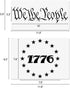 4 Packs Stars American Flag Stencils, Reusable Patriotic Stencils Including 1776 American Flag We The People America Stencil for Painting on Wood ...
