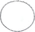 Stainless Steel Beads Gem Stone Bead Link Chain Choker Collar Pendant Necklace for Men Women,...