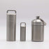 HRX Package Waterproof Stainless Steel Pill Case Keychain, Durable Small Pill Box Bottle Holder Tough for Men Purse Pocket Outdoor EDC Tool Kit...