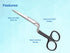 Bent Handle Curved Embroidery Scissors 6 Inch Curved Applique Scissors for Machine Embroidery & Fabric Stitches by Artman Instruments...