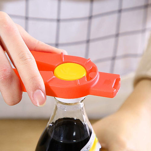 Senzeal 2pcs Multifunctional Can Opener Plastic Water Bottle Jar Twist-Off for Weak Hands Elderly Seniors Arthritis Bottle Gripper Lid Seal Remove...