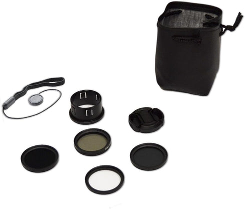 37MM Filter Kit for DJI Phantom 3 Series Drones. Kit Includes: CPL, ND4, ND8, UV, Lens Cap, Cap Keeper + eCostConnection Microfiber Cloth...