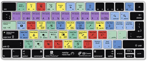 KB Covers for Photoshop | Shortcut Keyboard Cover Compatible with Wireless Magic Keyboard 2016+ | Ultra Thin Dust Water & Dirt Resistant Silicone ...
