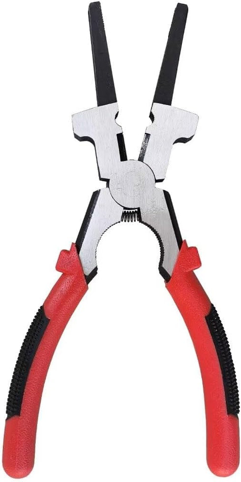 8"MIG Welding Pliers, 6 in 1 Multi-Functional Carbon Steel MIG Pliers with Insulated Handle, Long Nose Pliers Wire Cutting Pliers for Scraping Spa...