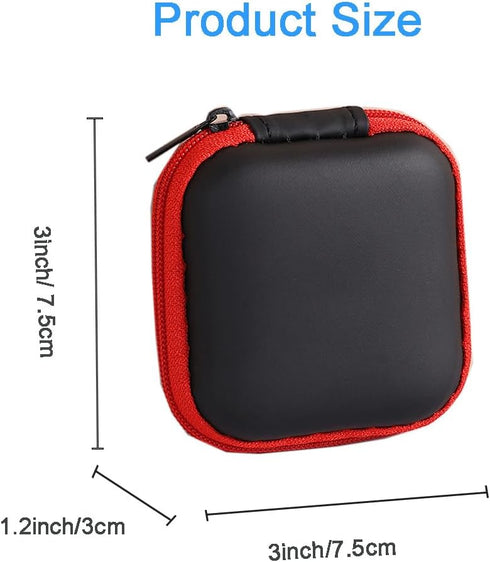 Earbud Carrying Case, Earphone Case Headphone EVA Earbud Holder for Cell Phone Accessories Organizer Mini Earbud Pouch for Wireless Earbuds, Bluet...