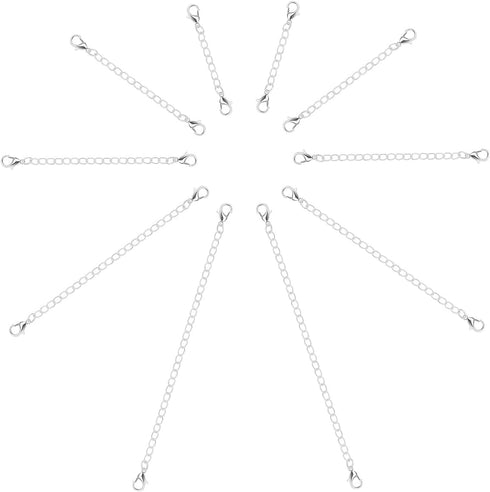 10 Pcs Chain Extenders for Necklaces, 5 Different Extender Chain Set, Necklace Extender Bracelet Extender for Jewelry Necklace, Bracelet and Ankle...