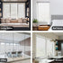 LEMON CLOUD Privacy Window Film Self-adhesive No-Glue Static Cling Stripe Pattern Frosted Window Film Decorative Privacy Glass Film for Office Hom...