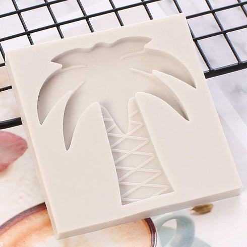 AKOAK 3 PCS New Cute Silicone Fondant Mold,Resin Clay Chocolate Candy Silicone Cake Mold, Ananas,Coconut Tree and Watermelon...
