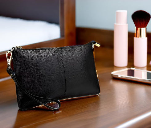 YALUXE Genuine Leather Wristlet Handbags Purses Cell Phone Pocket Clutch Wallet Crossbody Bags for Women...
