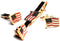 BXLE America Flag Tie Bar Clip and Cufflinks + Brooch Lapel Pin Set for Men, American USA US Cuff Links Necktie Stickpin Cufflink Button for Cops,...