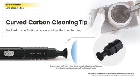 Nitecore CK020 Camera Lens Cleaning Pen with Microfiber Brush...