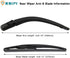 Rear Windshield Wiper Arm Blade Set 5140654AA for Dodge Magnum 2005-2008, for Dodge Nitro 2007-2009, for Chrysler 300C 2005-2008...