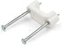 StarTech.com 100 Pack Cable Clips with Nails - Two Steel Nails - Reusable Nail-in Clamps - Brick/Drywall Cable Fasteners - Ethernet Cord/AV/Coax C...